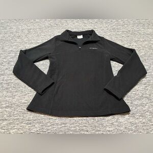 Columbia Ladies Black Long Sleeve Fleece Size Small
